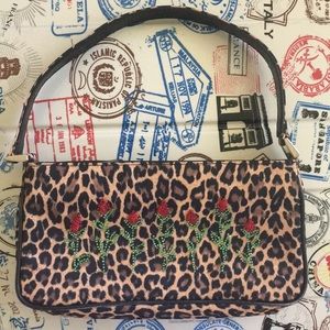 Isabella Fiore Leopard Print Satchel
